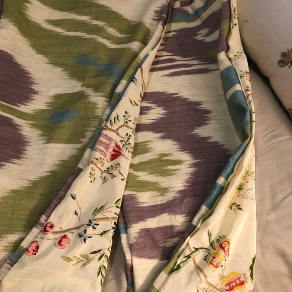 Brunschwig & Fils pair of oblong French toile moire pillow covers - Picture 3 of 4